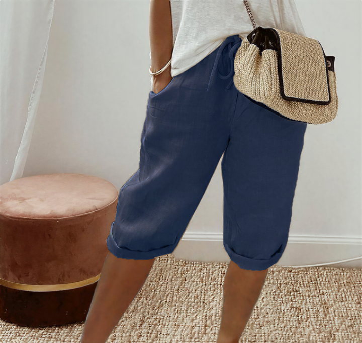 LUI™ – LIGHT COTTON-LINEN SHORTS - Image 4