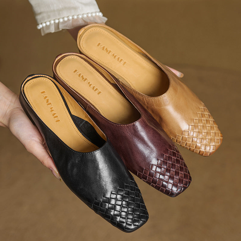 Velmirae | Woven Slip-On Slides a Kényelmes Mindennapi Sétához
