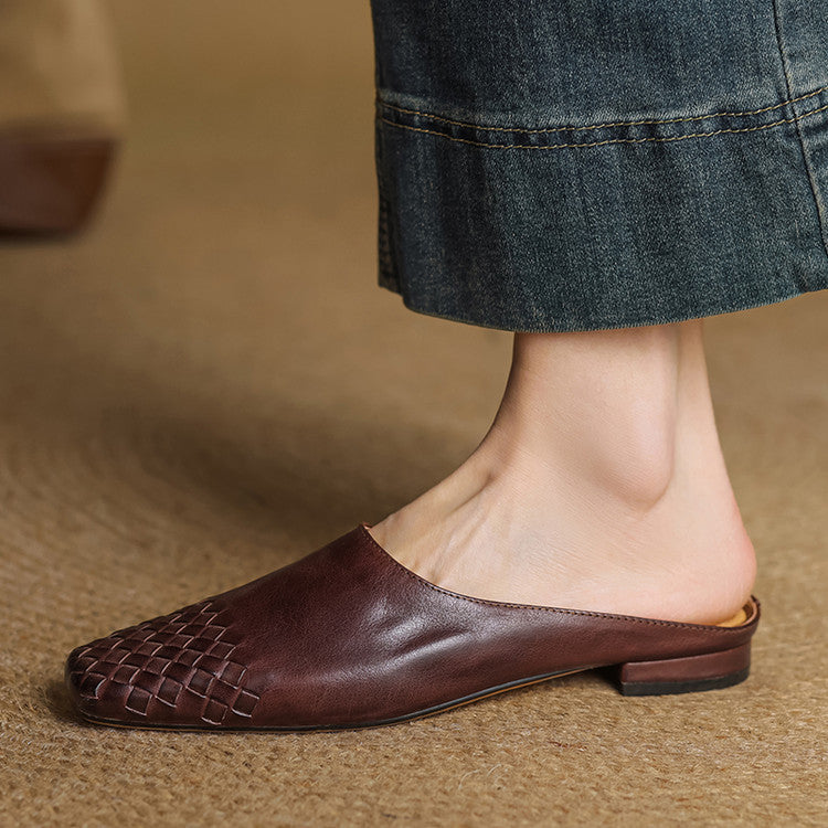 Velmirae | Woven Slip-On Slides a Kényelmes Mindennapi Sétához