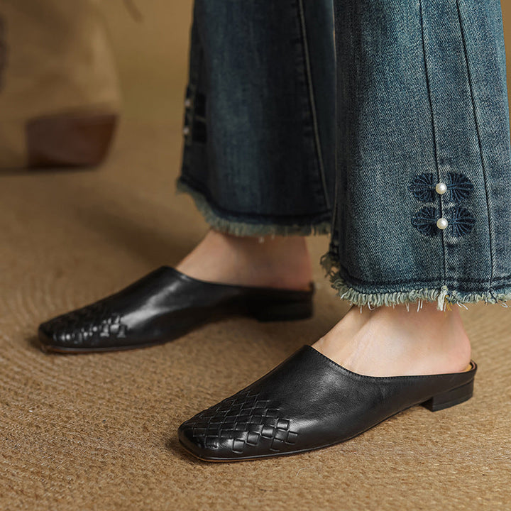 Velmirae | Woven Slip-On Slides a Kényelmes Mindennapi Sétához