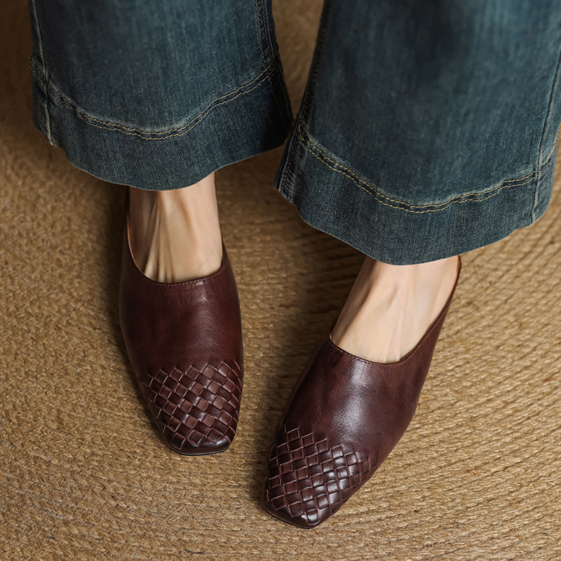Velmirae | Woven Slip-On Slides a Kényelmes Mindennapi Sétához