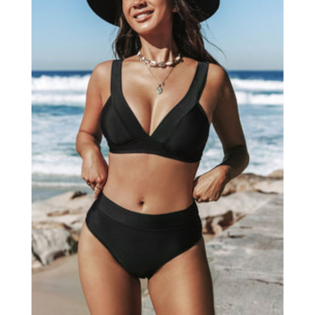 Hilde - Effen Hoge Taille Badpak - Image 8