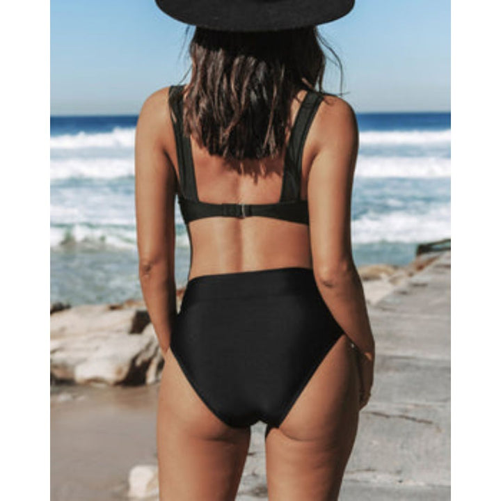 Hilde - Effen Hoge Taille Badpak - Image 9