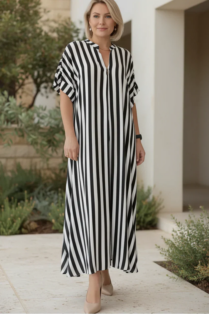 Amelie | Csíkos Maxi Ruha