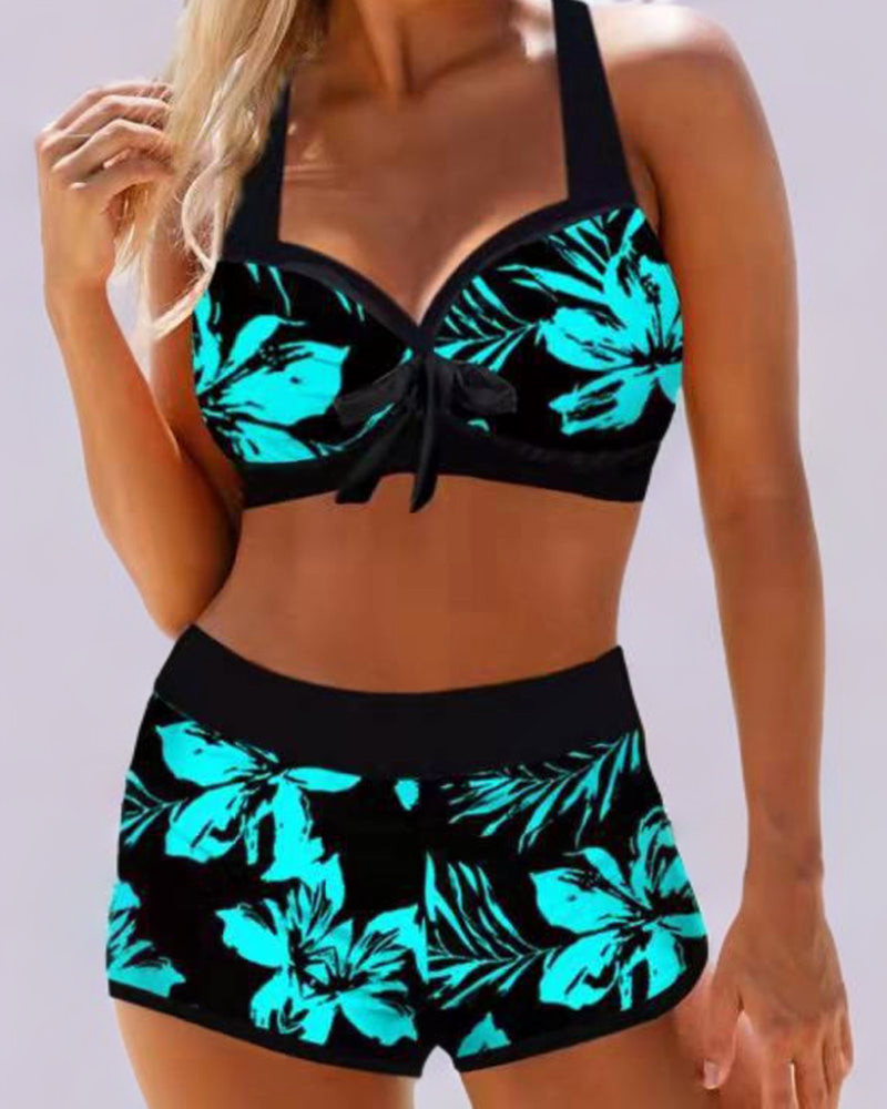 Sherrie - Hoge Taille Badpak met Bloemenprint - Image 1