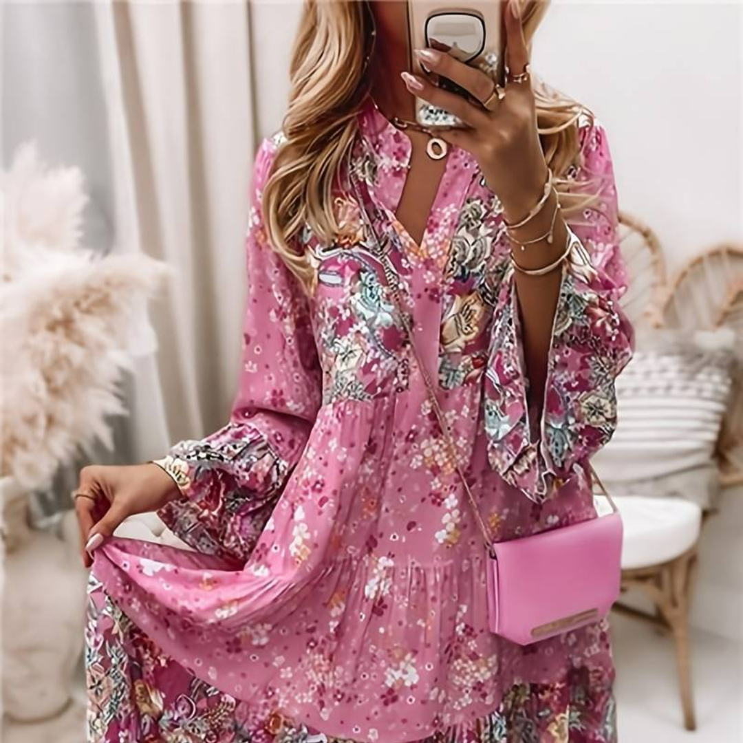 Eira - Nyomott Boho Ruha