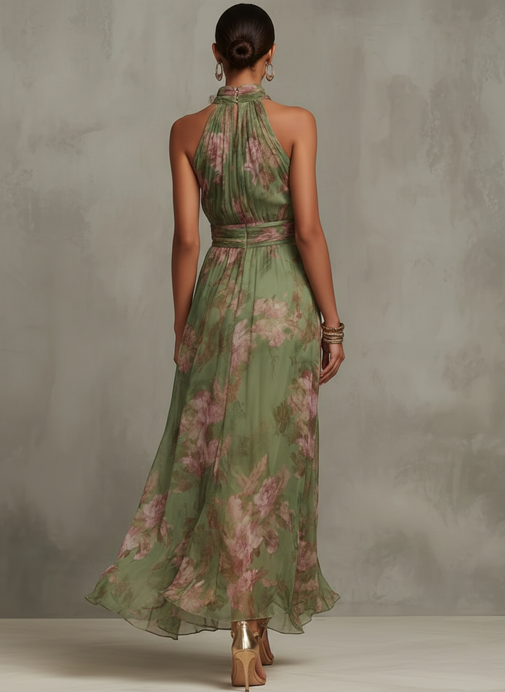 Éva Elegáns Virágos Maxi Ruha - Image 4