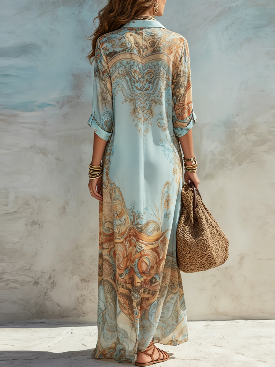 Lorna | Abito Chemisier Mediterraneo - Image 3