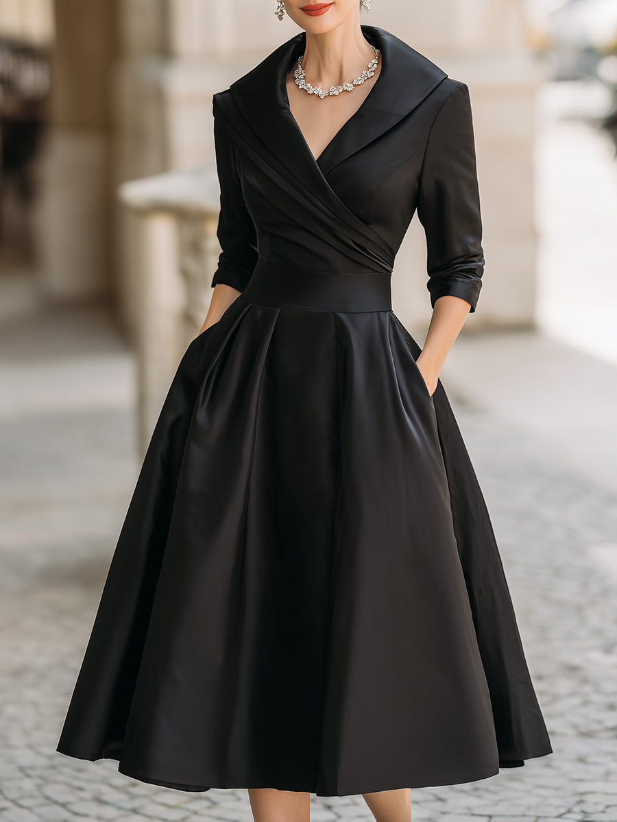 Clara – Elegáns Midi Ruha