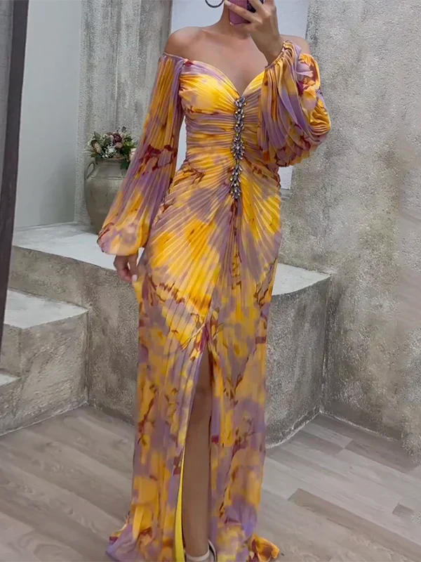 Éva Elegáns Maxi Ruha - Image 4