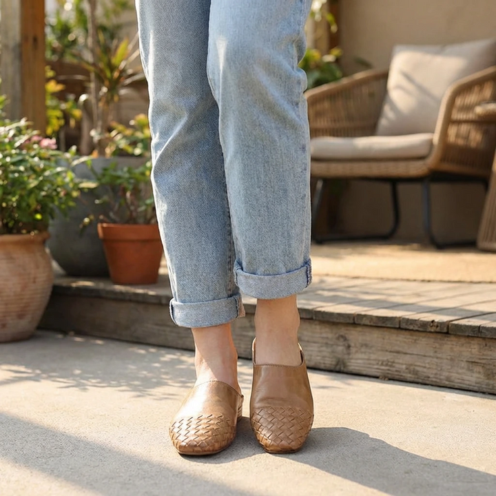 Velmirae | Woven Slip-On Slides a Kényelmes Mindennapi Sétához
