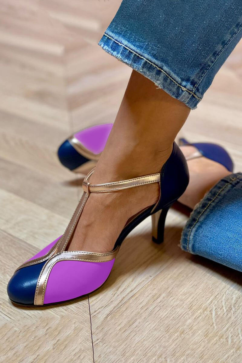Adelheid – Vintage T-strap magassarkú cipők időtlen eleganciával