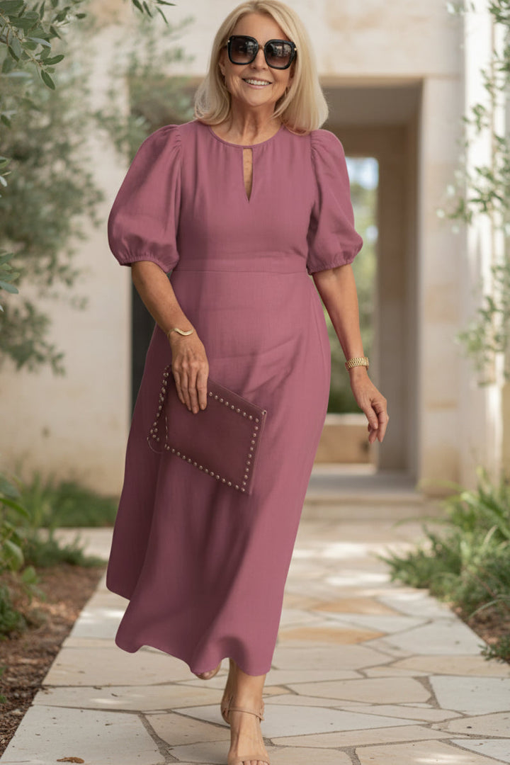 Angela | Elegáns Tummy Covering Maxi Ruha