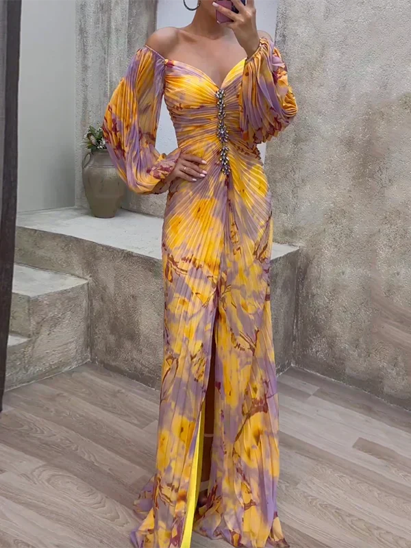 Éva Elegáns Maxi Ruha - Image 3