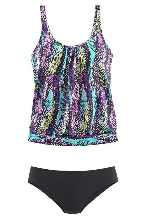 Penacho - Tankini Set met Verenpatroon dat de Buik Bedekt - Image 7