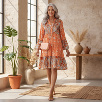 Eira - Nyomott Boho Ruha