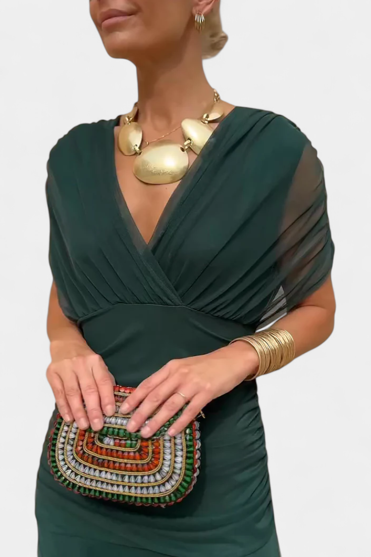 Hannah – Elegáns Virágmintás Maxi Ruha