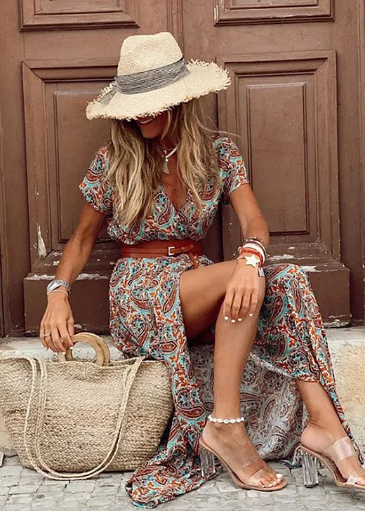 Sybella - Zwiewna maxi sukienka boho - Image 7