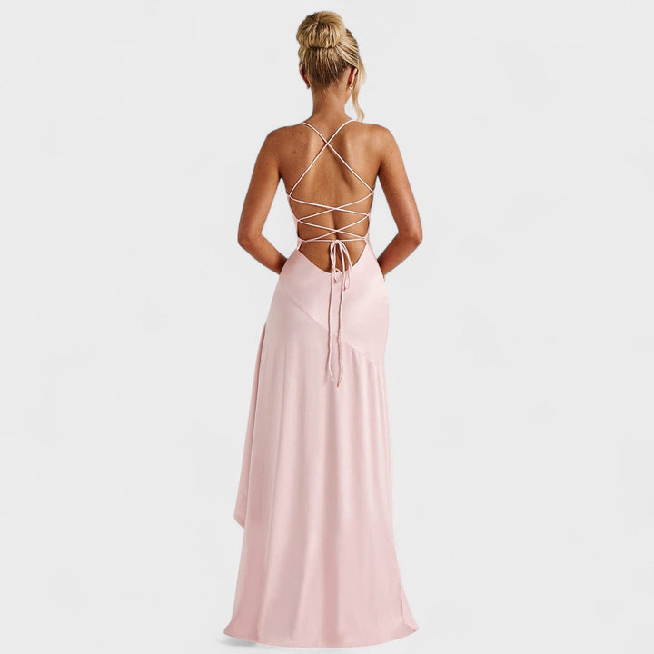 Samira - Rózsaszín Maxi Ruha