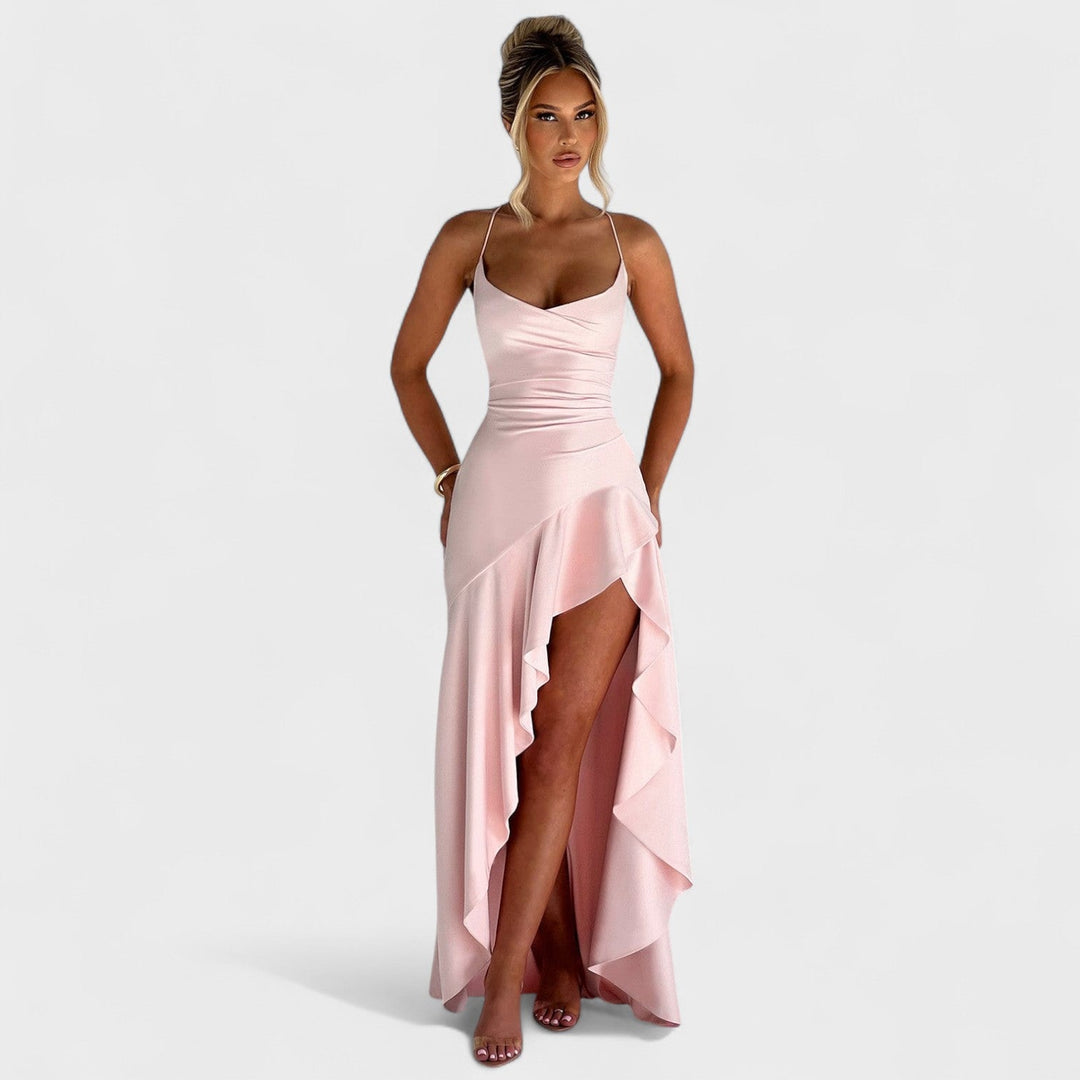 Samira - Rózsaszín Maxi Ruha