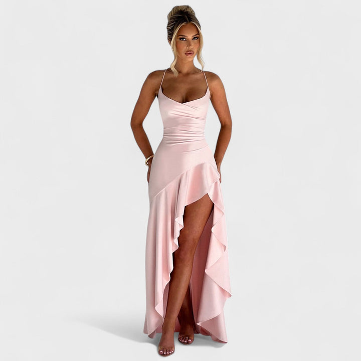 Samira - Rózsaszín Maxi Ruha
